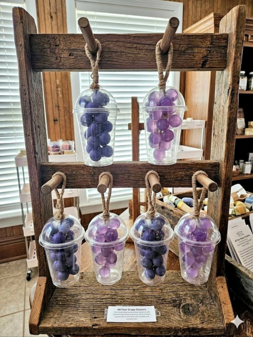 Purple & Blue Grape Decor Display